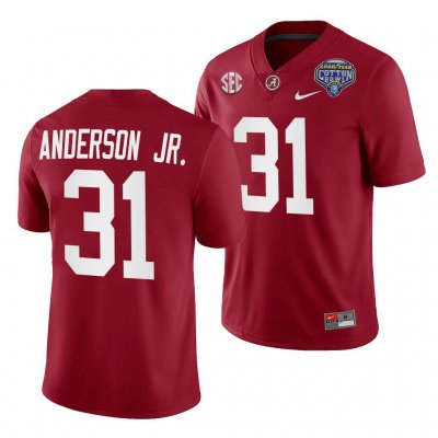 Men's Alabama Crimson Tide #31 Will Anderson Jr. Crimson 2021 Cotton Bowl NCAA Playoff Uniform College Football Jersey 2403TEIS6